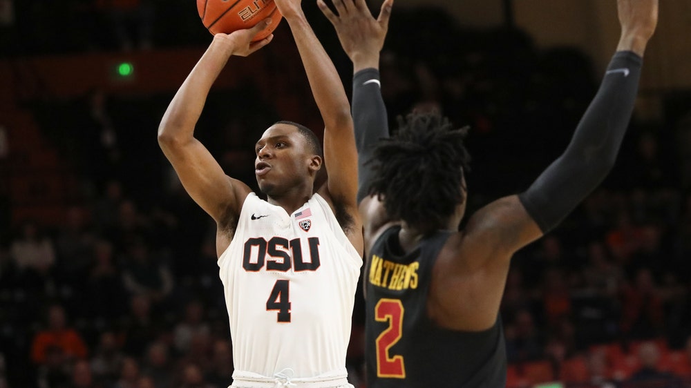 Thompson scores 34, Oregon St tops USC 79-74 in OT