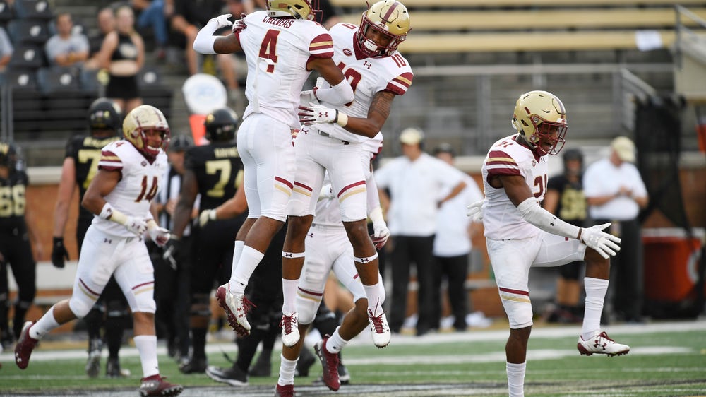 Brown throws 5 TDs, BC beats Wake Forest, 41-34