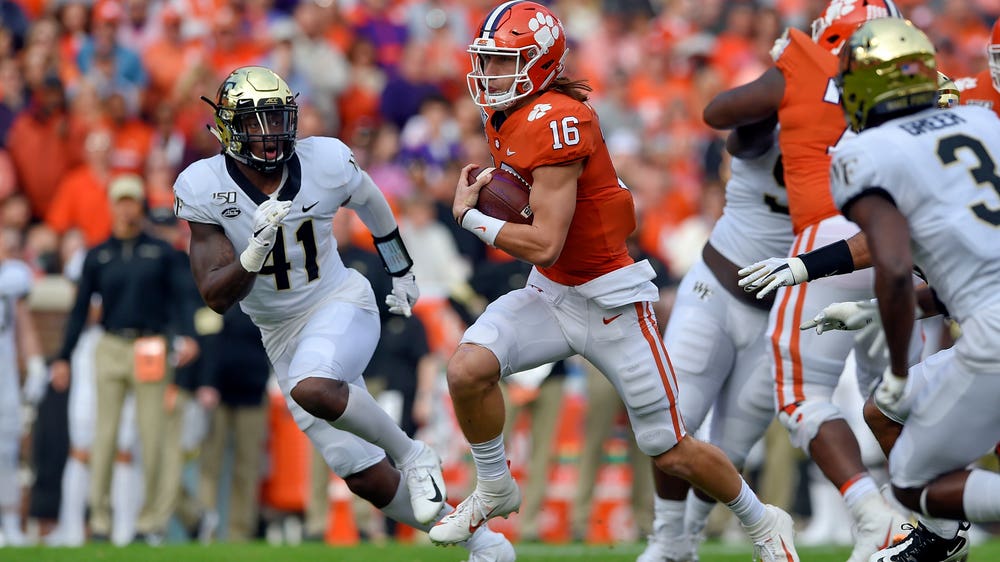 Lawrence throws 4 TDs as No. 3 Clemson tops Deacons 52-3