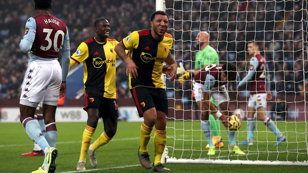Villa scores late winner to beat Watford 2-1 in EPL