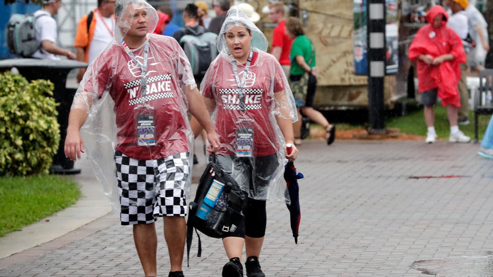 Big rain and big wreck lead to Haley's 1st career Cup win