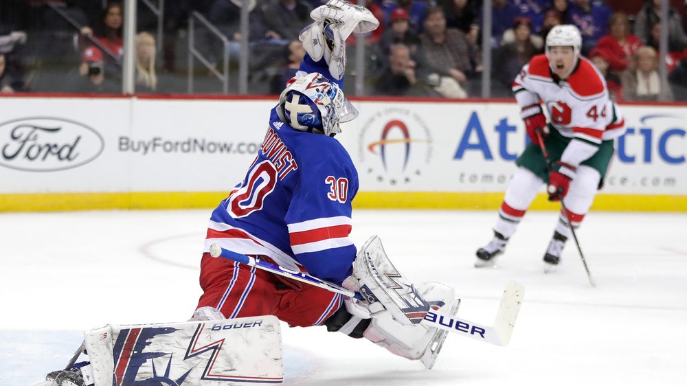 Mika Zibanejad has hat trick, Rangers beat Devils 4-3