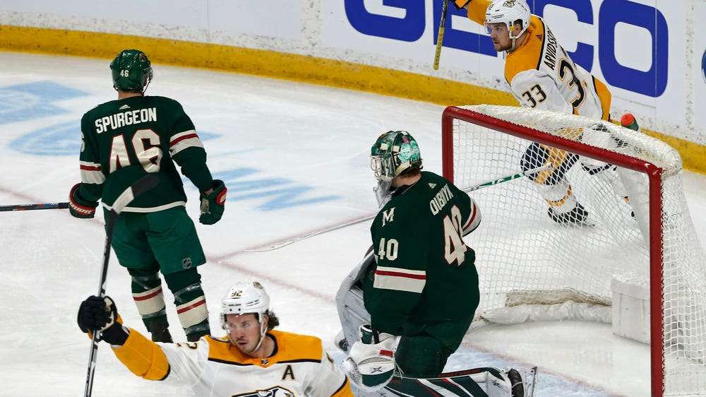 Saros’ shutout lifts Predators over Wild 1-0