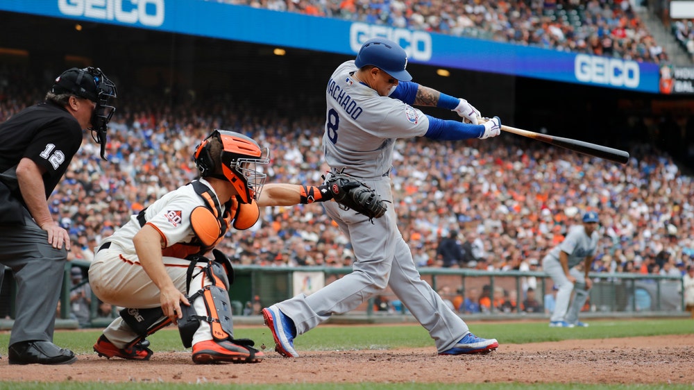 Dodgers clinch sixth straight playoff trip, beat Giants 10-6