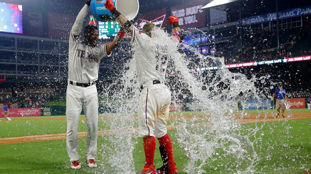 Odor homers in 10th inning to lift Rangers over Tigers 5-4