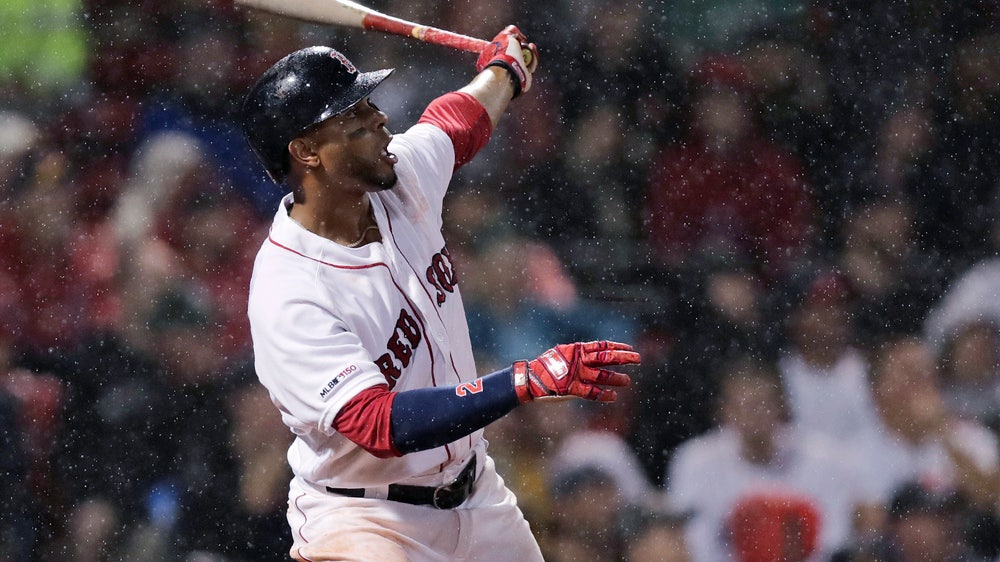 Bogaerts homers, Red Sox beat White Sox 6-3 in rain
