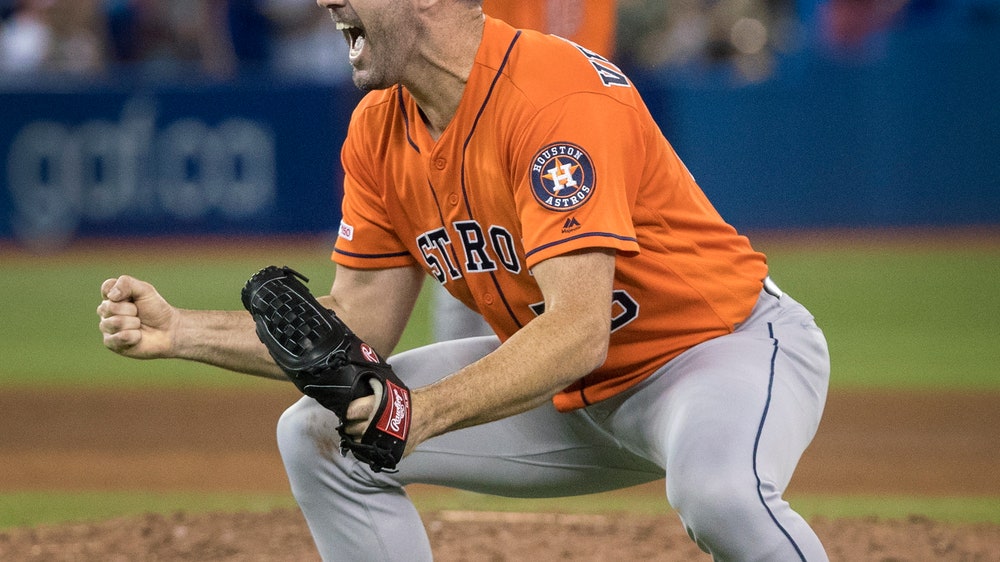 Verlander pitches 3rd no-hitter, Astros beat Blue Jays 2-0