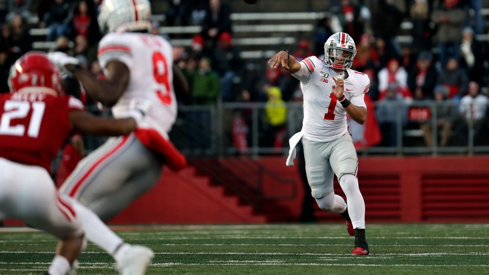 Fields 4 TD passes, No. 2 Ohio State beats Rutgers 56-21