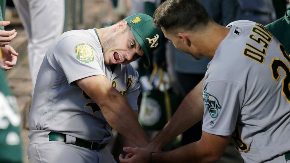 Athletics clinch playoff berth with Rays’ loss to Yankees