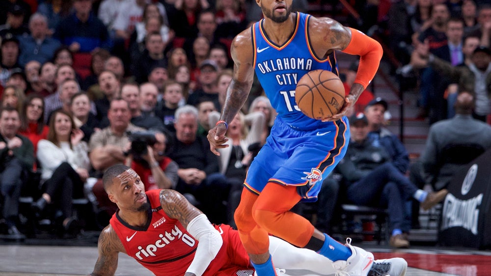 George has 37 and Thunder hold off Blazers 111-109