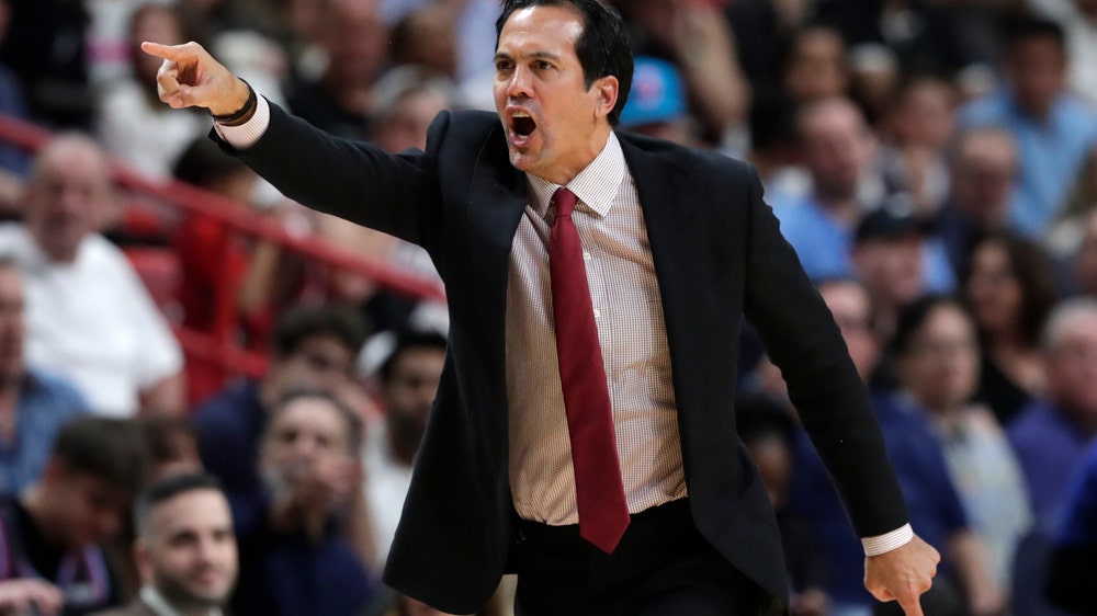 Heat coach Spoelstra misses game at Boston for birth of son