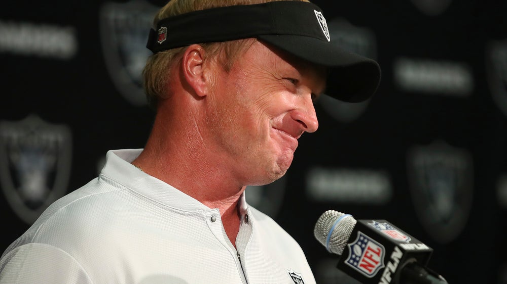 Raiders' Gruden moves on quickly after 1st win in 10 years