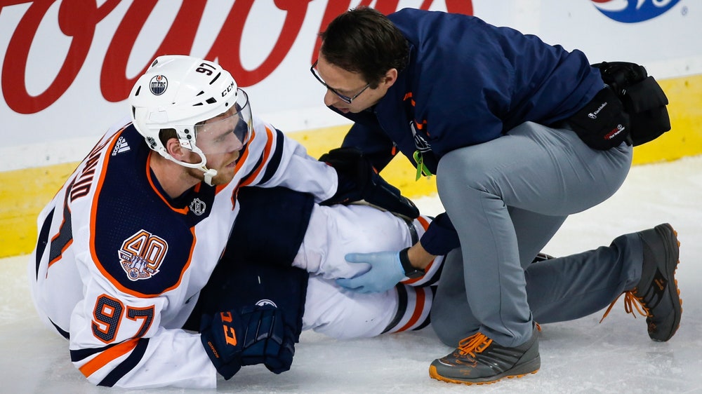 McDavid X-rays negative, injury not as bad as feared