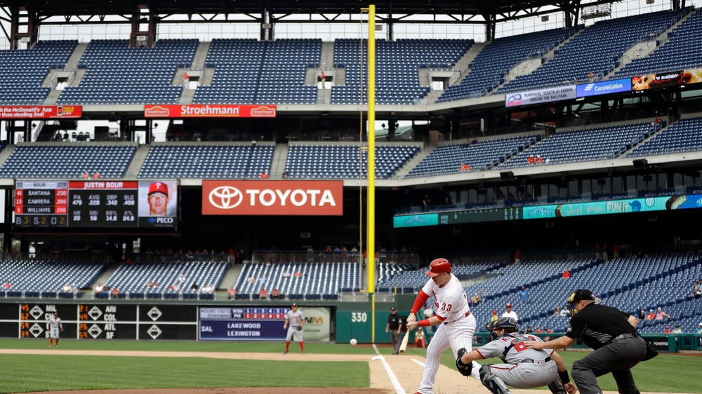 Kieboom appears to spit tooth, hits 1st HR, Nats top Phils