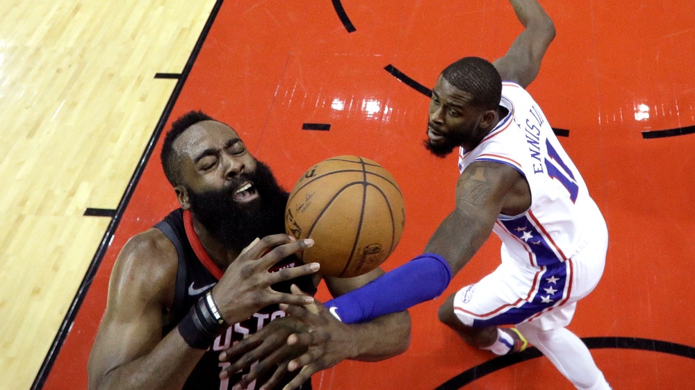 Harden’s 31 points help Rockets past 76ers 107-91