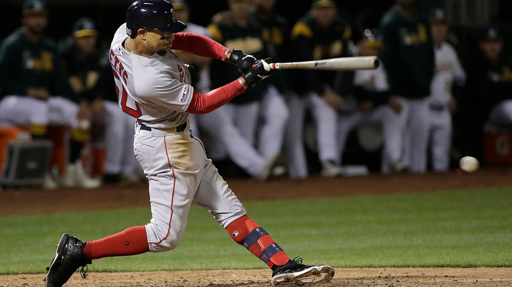 Betts’ grounder hits 3B bag, Bosox end 4-game skid, beat A’s
