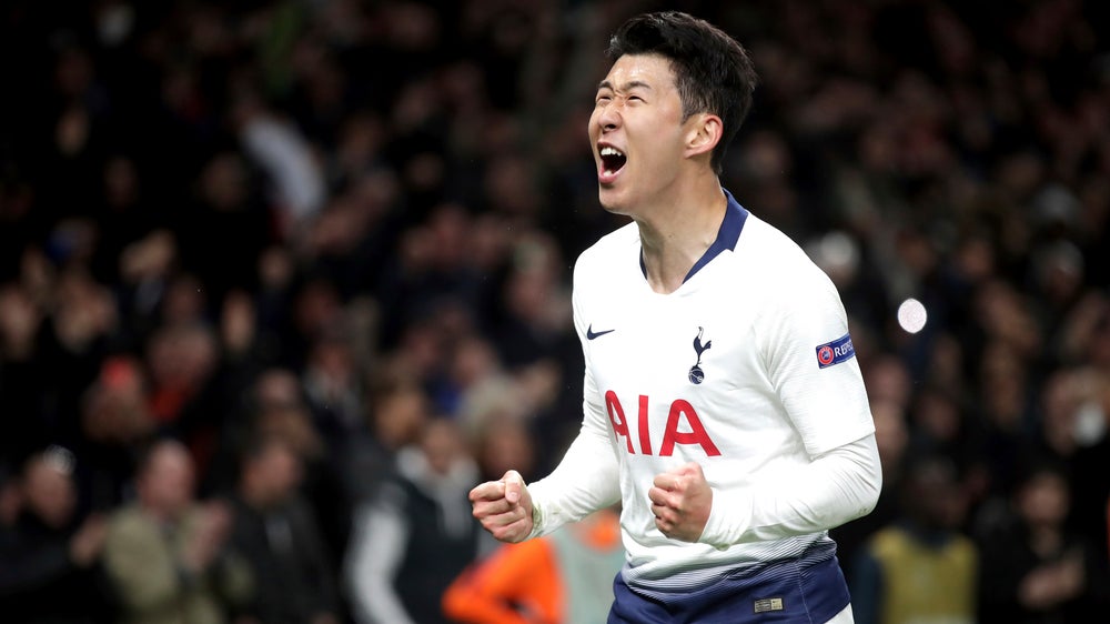 Son gives Tottenham CL lead over Man City after Kane injury