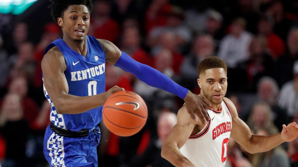 No. 14 Kentucky takes control late, beats Georgia 78-69