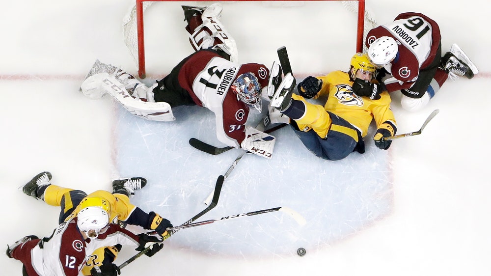 Grubauer gets 1st shutout of season as Avs blank Preds 5-0