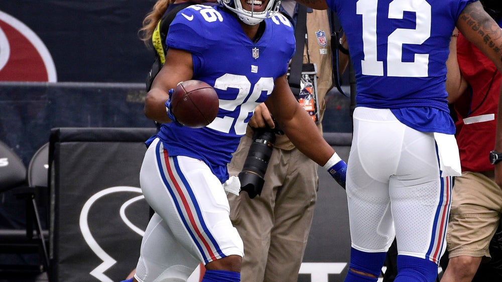 Manning throws 2 TDs as Giants beat Texans 27-22 for 1st win