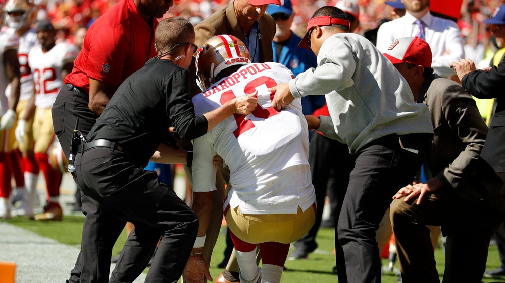 NFL Injuries: 49ers QB Garoppolo has possible torn ACL