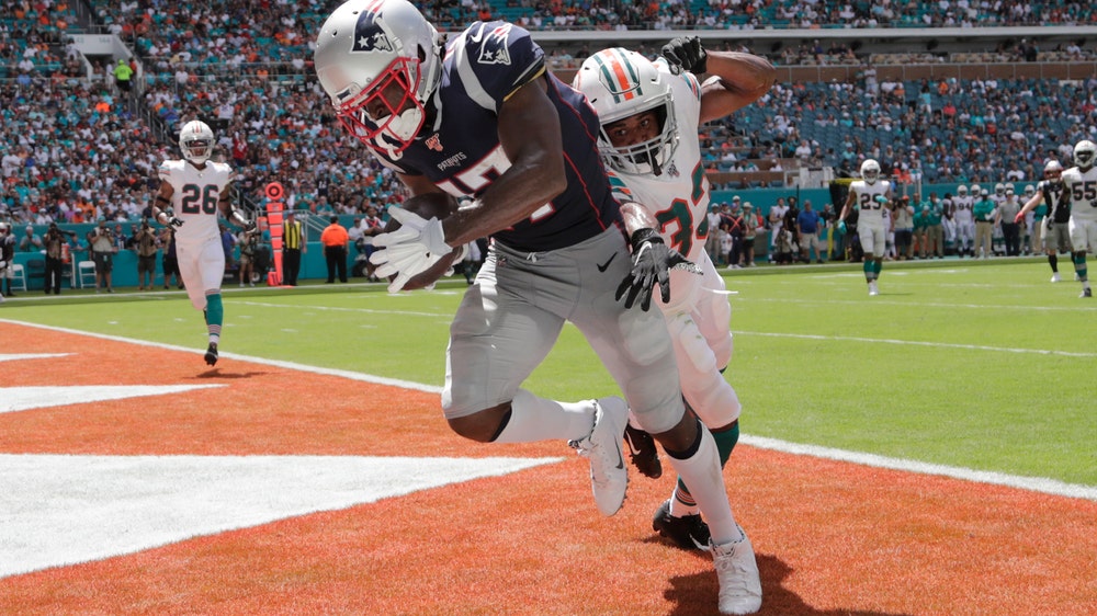 Newcomer Brown scores as Patriots beat Dolphins 43-0