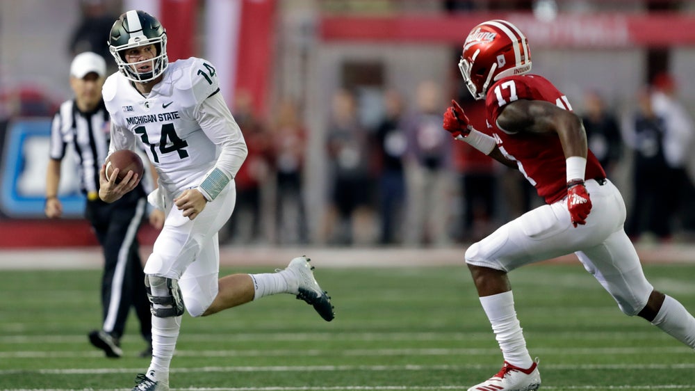 No. 24 Michigan St. gets tricky to hold off Indiana 35-21