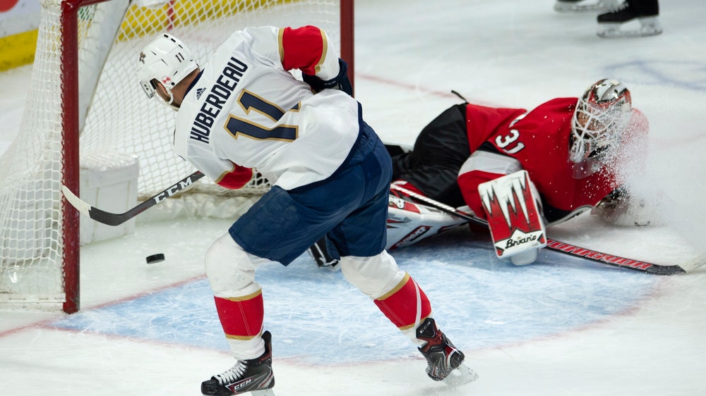 Huberdeau scores twice, Panthers beat Senators 5-2