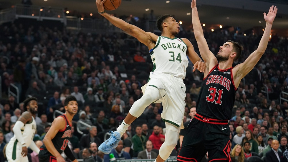 Giannis drops 30-plus again to lead Bucks past Bulls 124-115