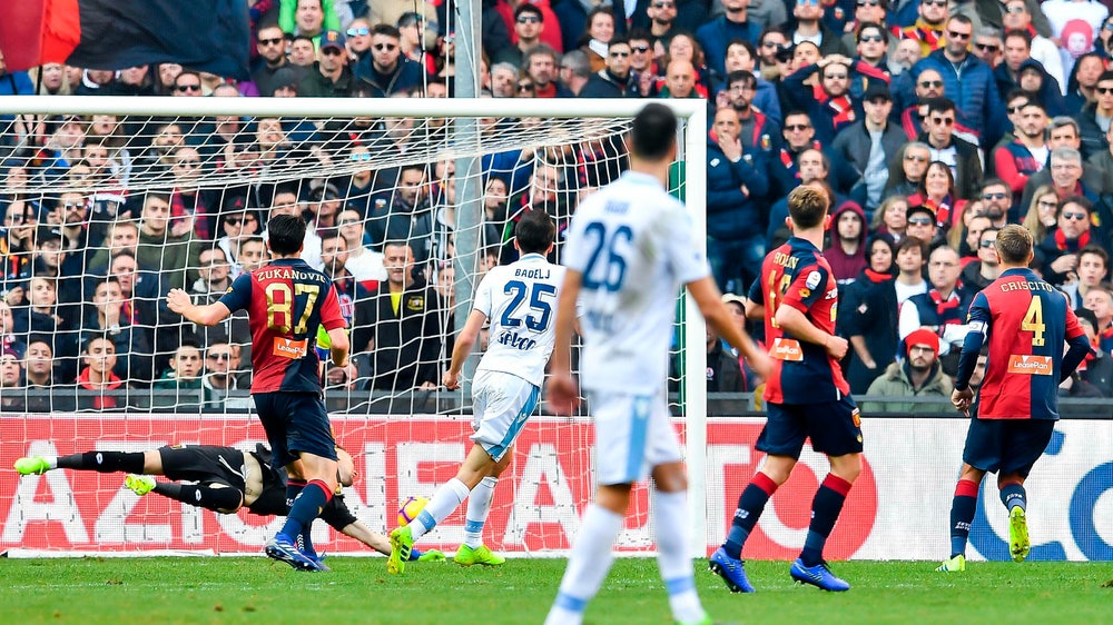 Lazio loses 2-1 at Genoa to dent Champions League hopes