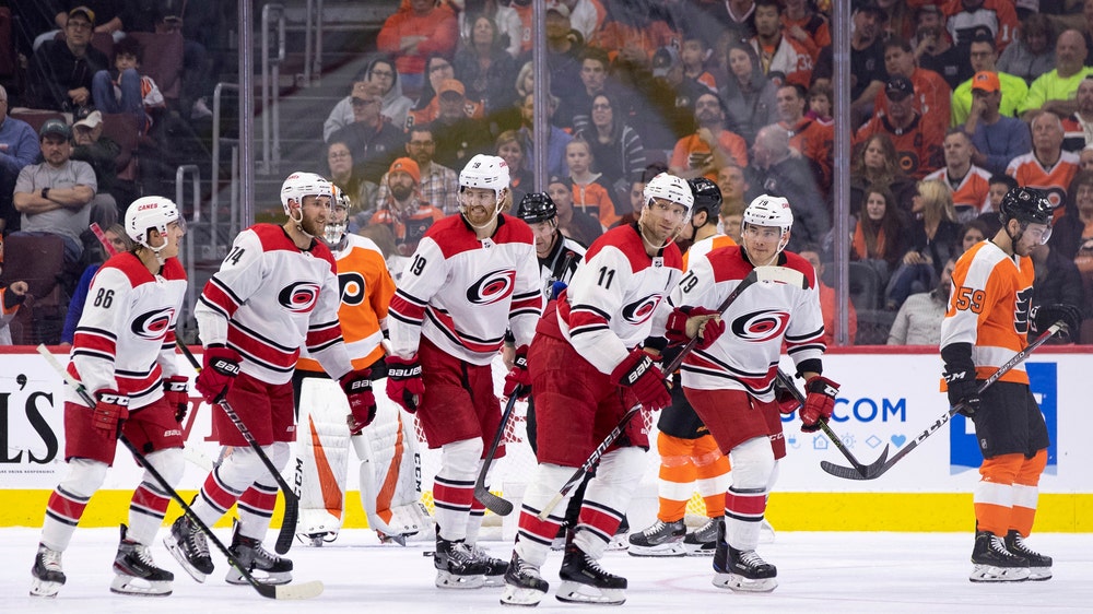 Hurricanes top Flyers 4-3, will face Capitals in 1st round
