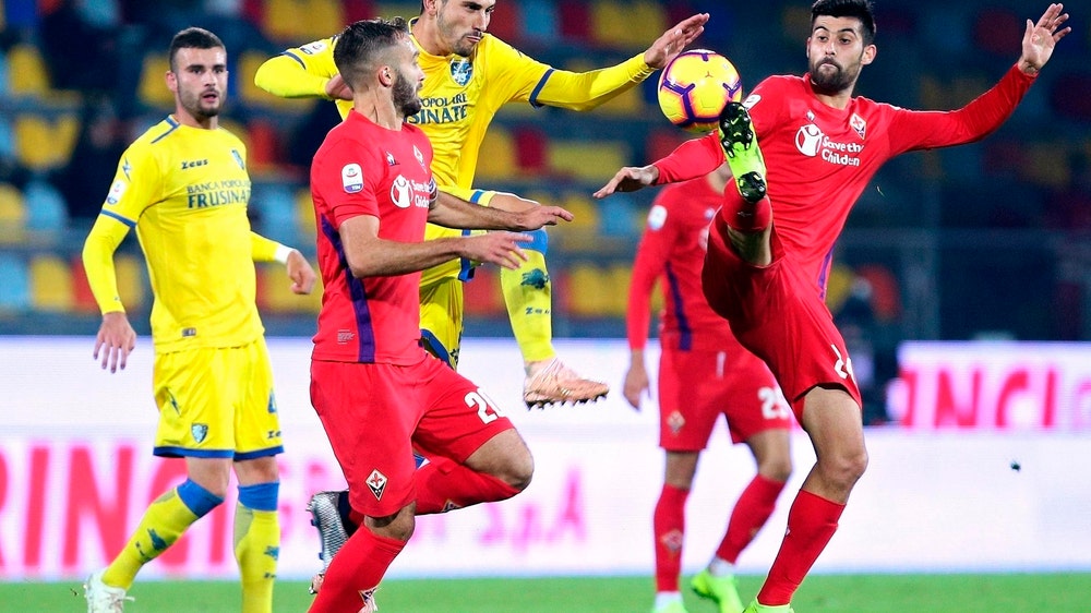 Late goal gives Frosinone 1-1 draw against Fiorentina