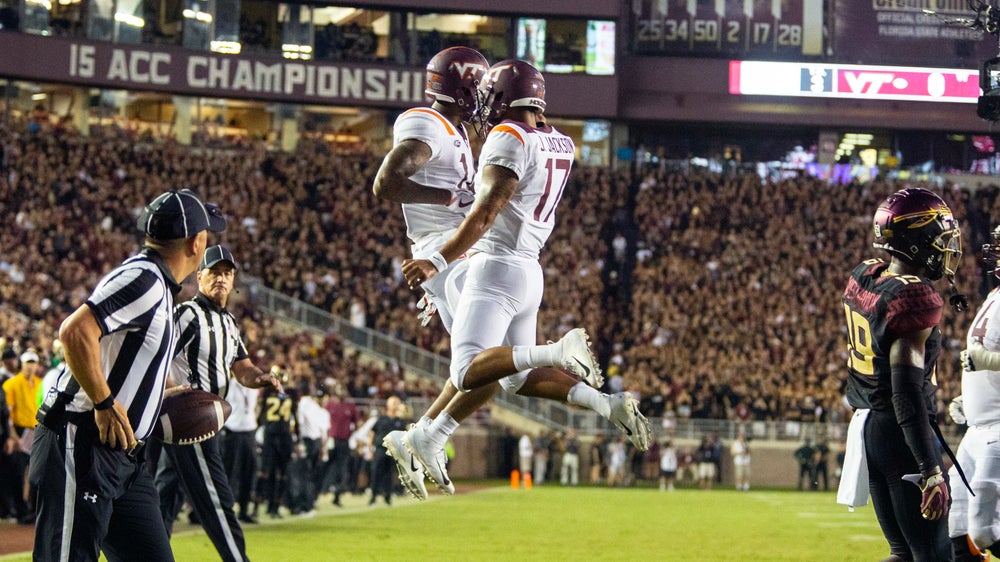 Jackson’s 2 TD passes help Virginia Tech handle FSU 24-3