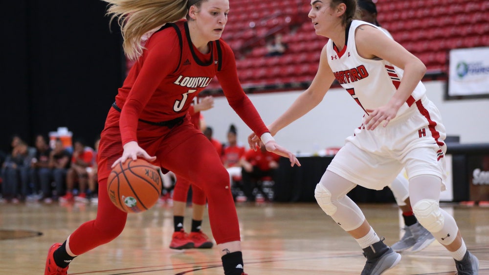 No. 5 Louisville falls behind early, storms past Hartford