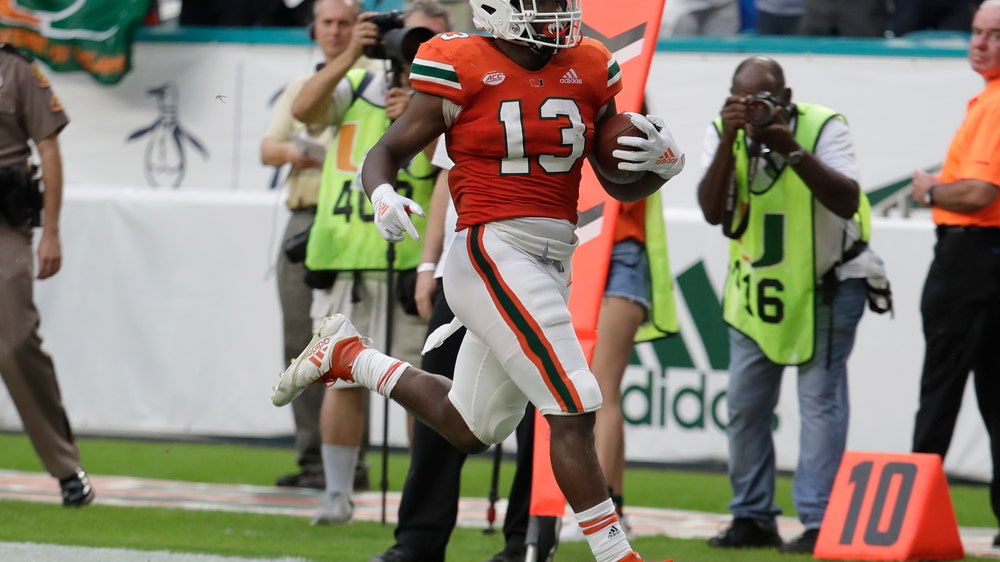 Miami wins regular-season finale, tops No. 24 Pitt 24-3