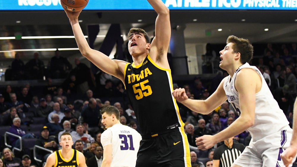 Streaky Garza with 27,  leads Iowa past Northwestern 75-62.