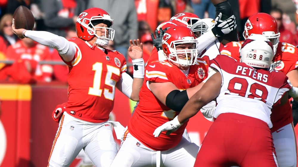 The Latest: Titans Casey carries flag as Salute to Service