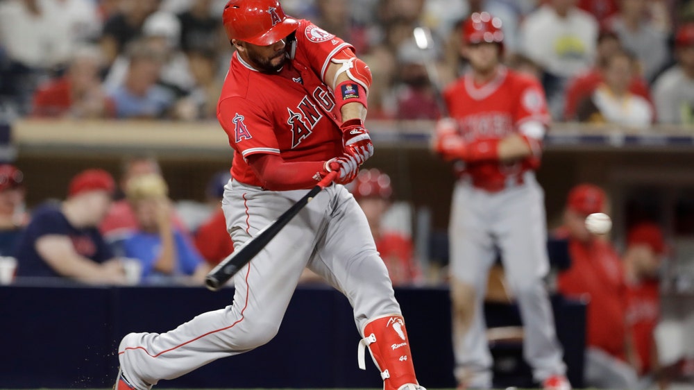 Rivera returns from DL, homers in 9th as Angels sweep Padres