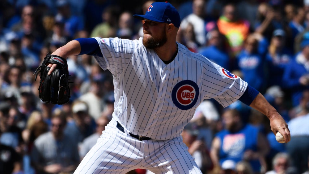 Cubs LHP Jon Lester departs with hamstring tightness