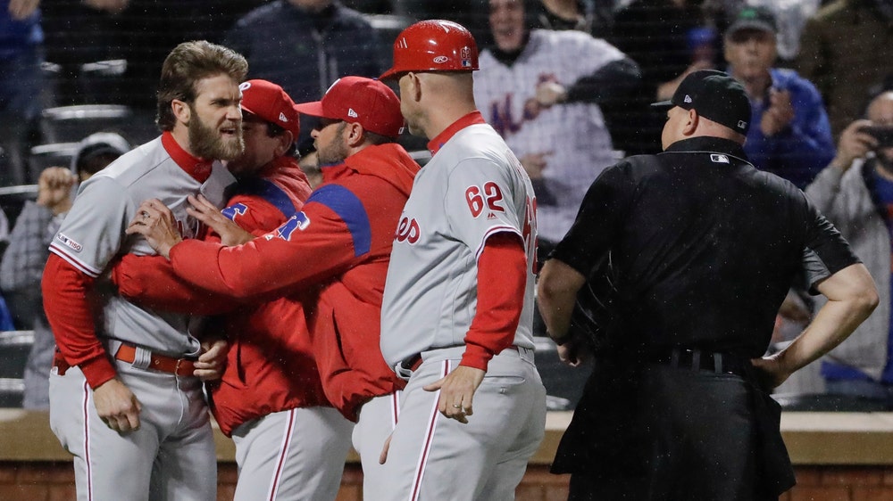 MLB looks at Harper’s ejection; no decision on discipline