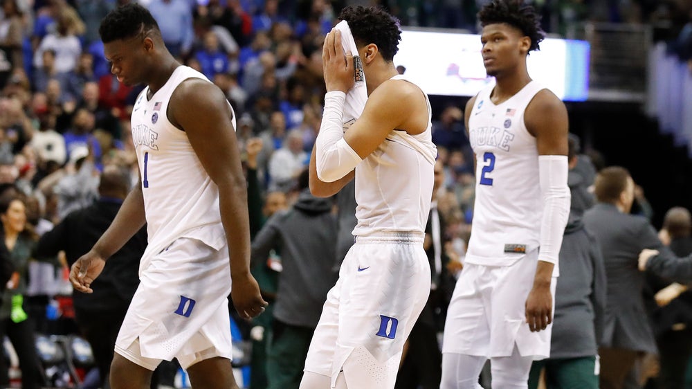 Zion, No. 1 Duke miss out on Final Four in loss to Spartans
