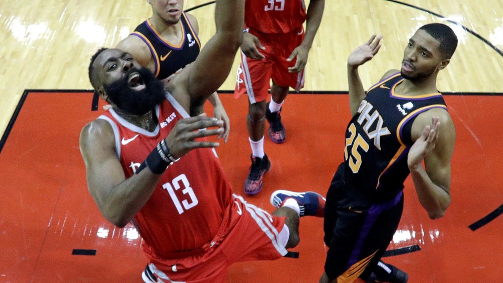 Harden’s 41 points lead Rockets over Suns 108-102