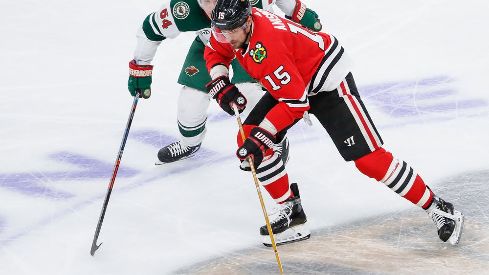 Blackhawks build early lead, beat Wild 3-1