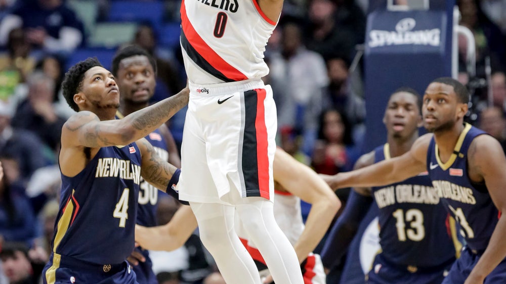 Lillard leads Blazers past Pelicans 122-110