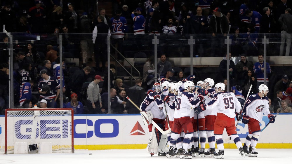 Blue Jackets edge Rangers in shootout to earn playoff spot