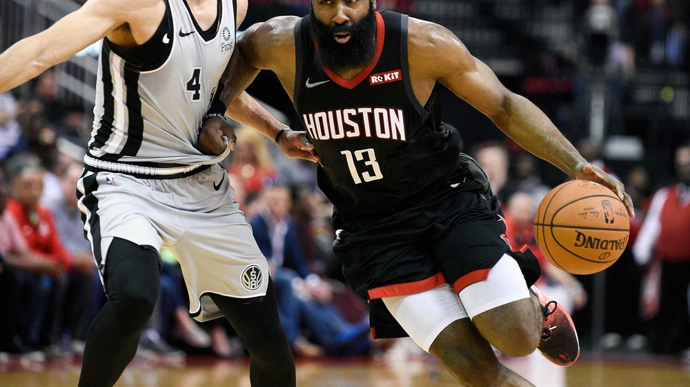 Harden has 61 to tie career best, lead Rockets over Spurs