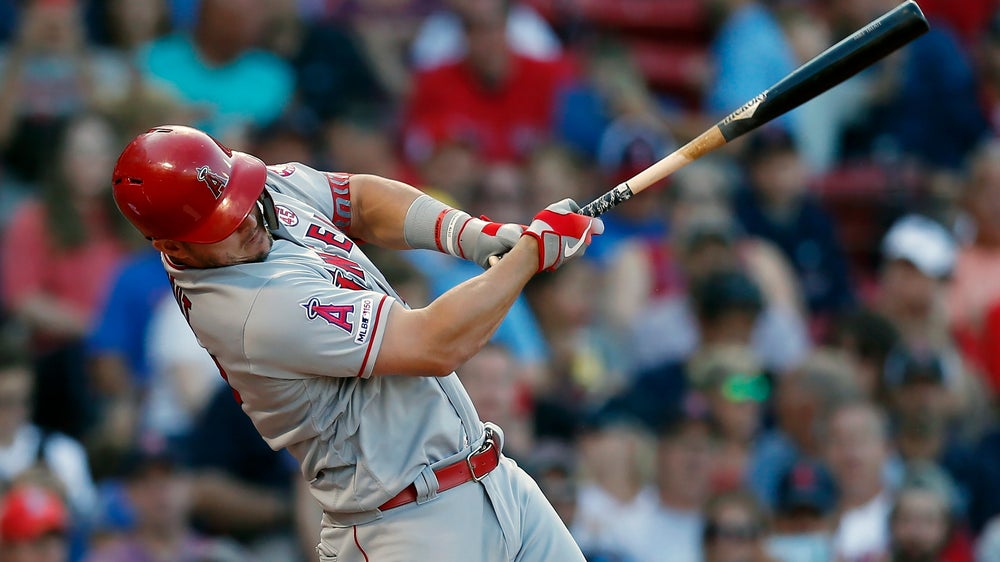 Trout hits 1st homer at Fenway, Angels rout Red Sox 12-4