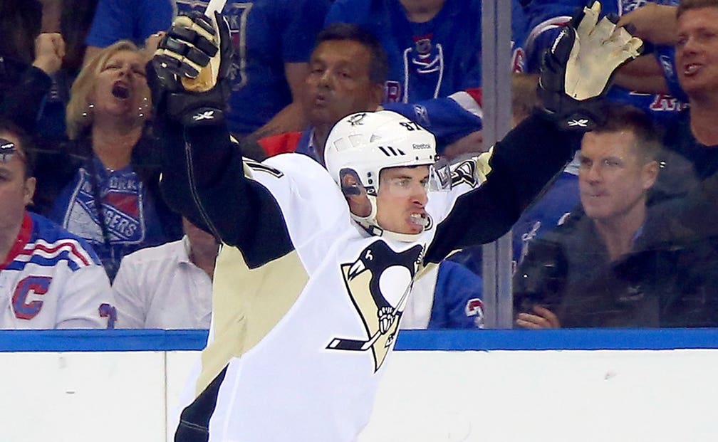 Sidney Crosby and Nathan MacKinnon work the drivethru at Tim Hortons