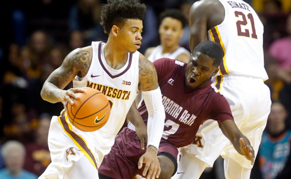 Murphy S Double Double Leads Minnesota Over Alabama A M Nov 21