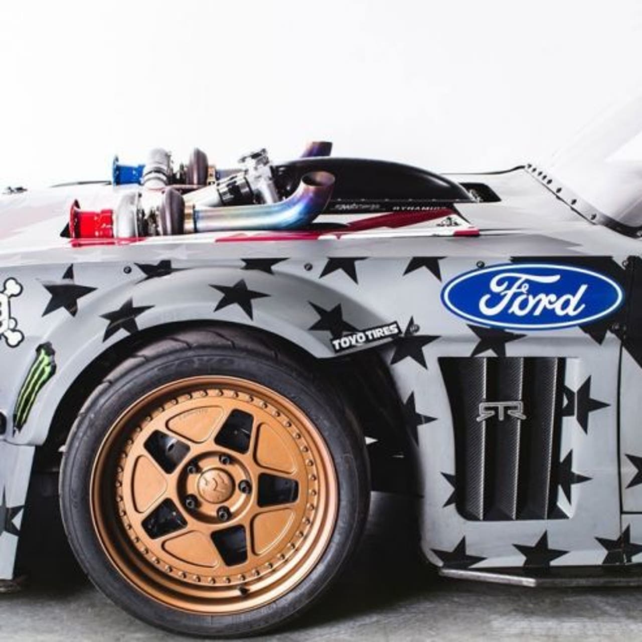 Ken Block S Hoonicorn V2 Is A Monstrous Ford Mustang Fox Sports Ken block's gymkhana 10 adds new detroit footage in ford mustang hoonicorn rtr v2. fox sports